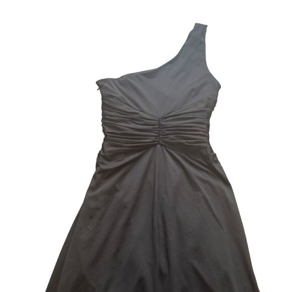 maxandcleo Black One Shoulder Long Maxi Dress Size 6 - Picture 7 of 14